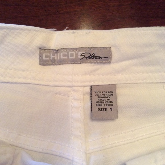 Chico’s White Denim jeans - Picture 4 of 5
